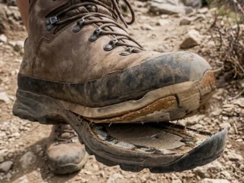 Scarpe che cedono