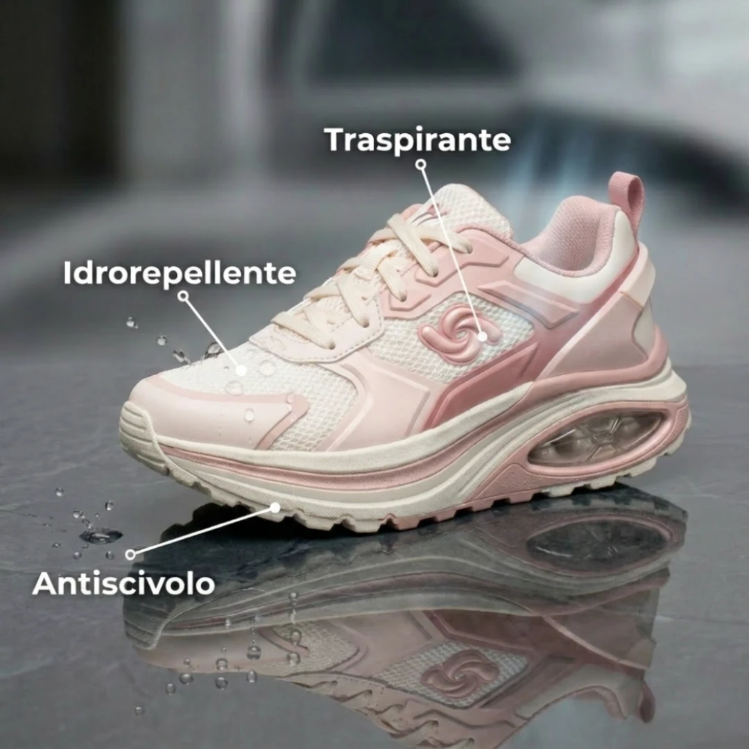 Tomaia traspirante e morbida